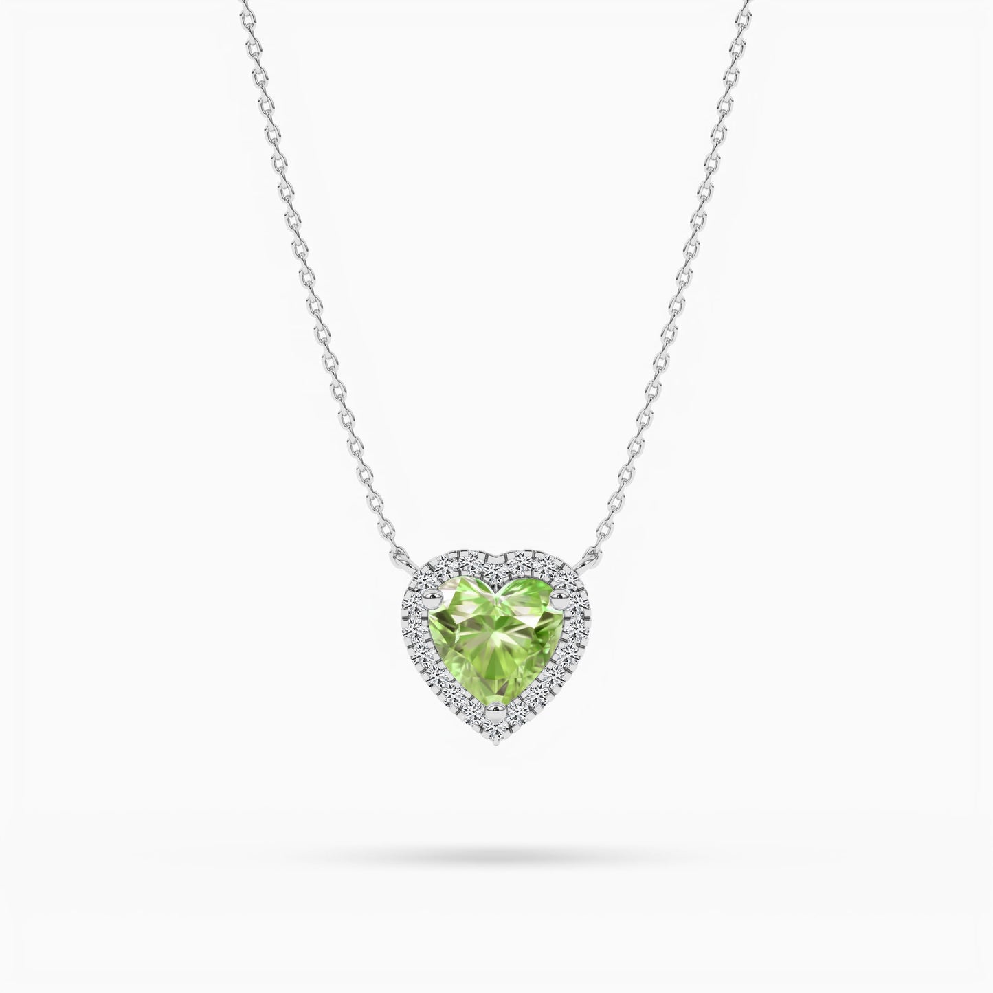 Peridot diamond pendant