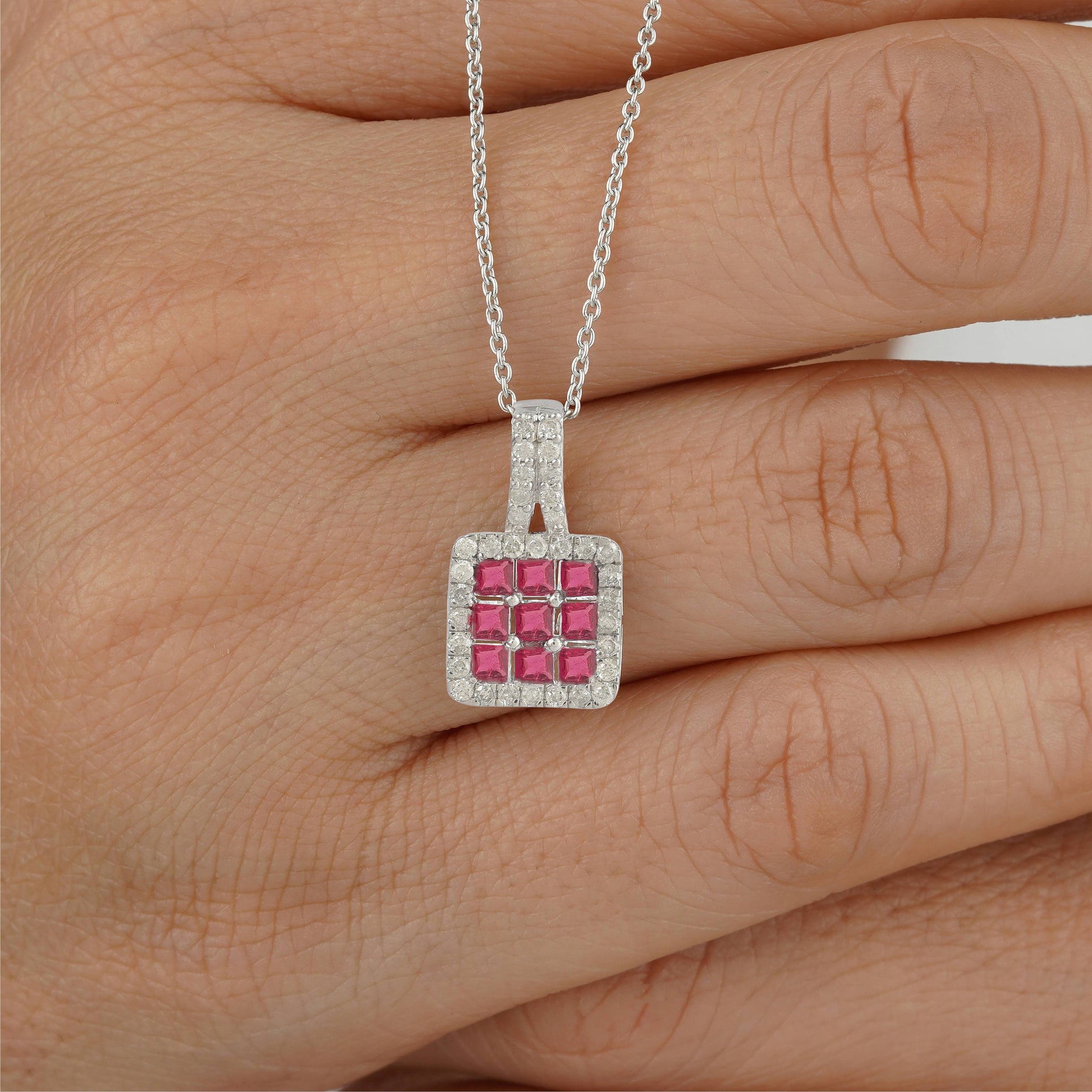 ruby-stone necklace