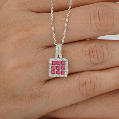 ruby-stone necklace