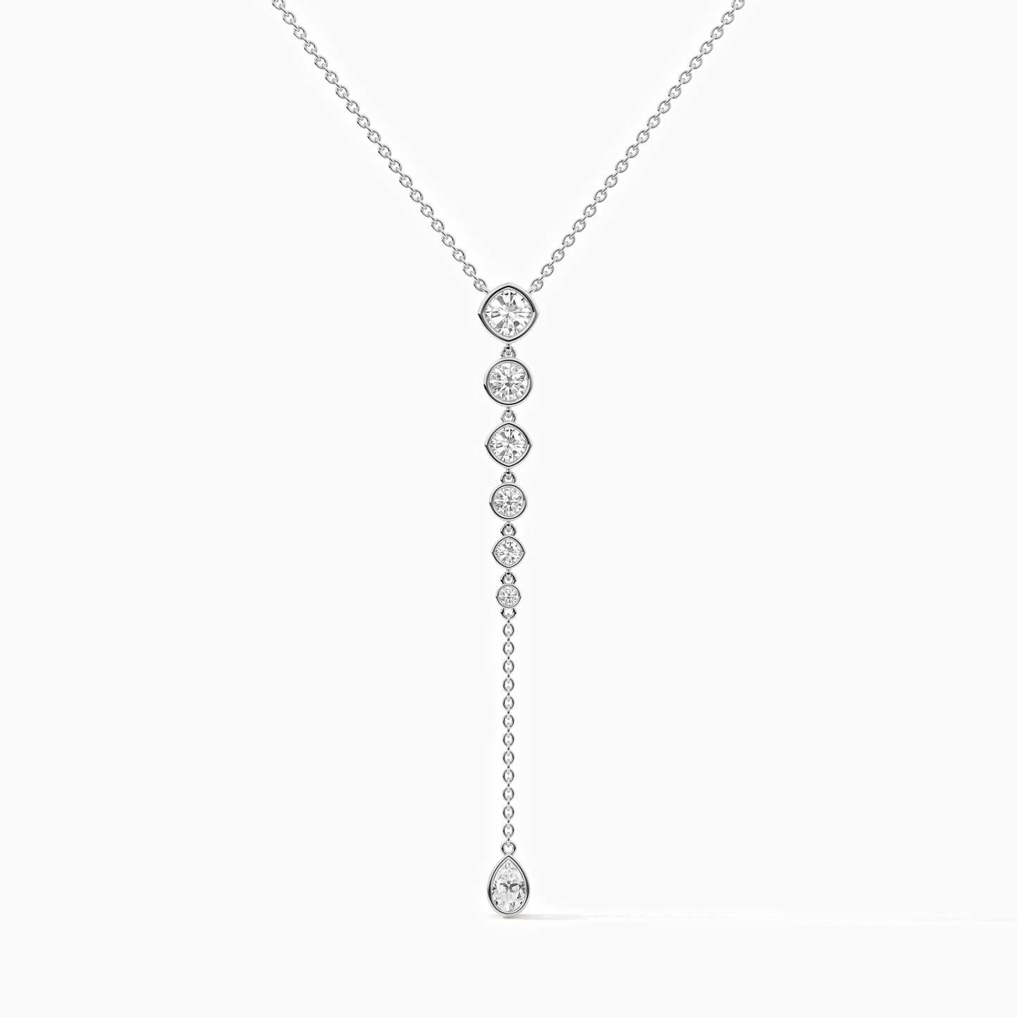 silver diamond necklace