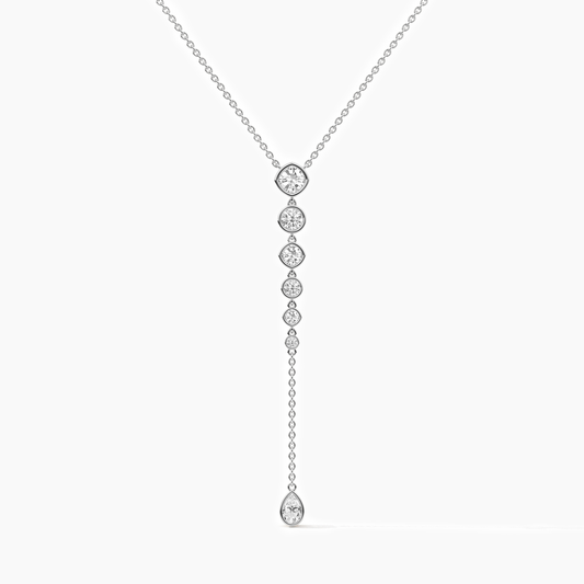 silver diamond necklace
