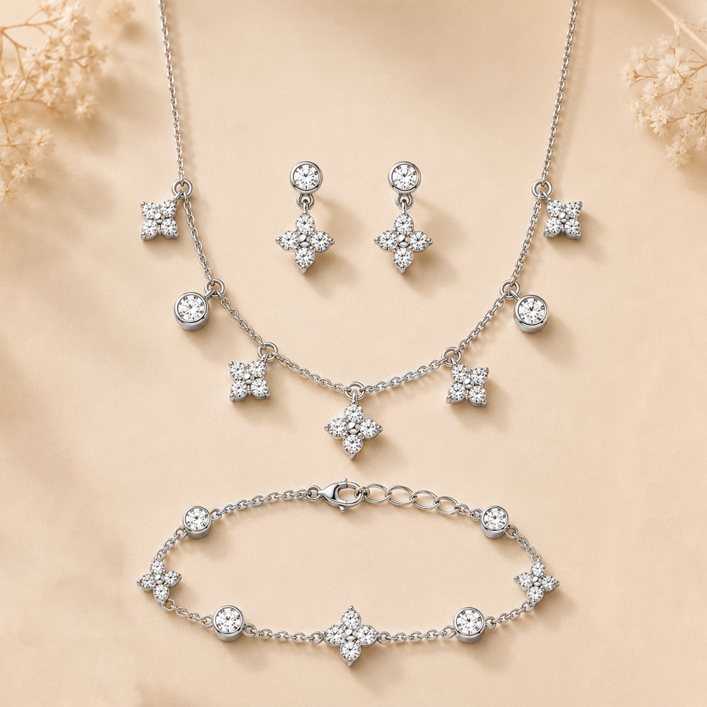 925 Sterling Silver Charm Necklace