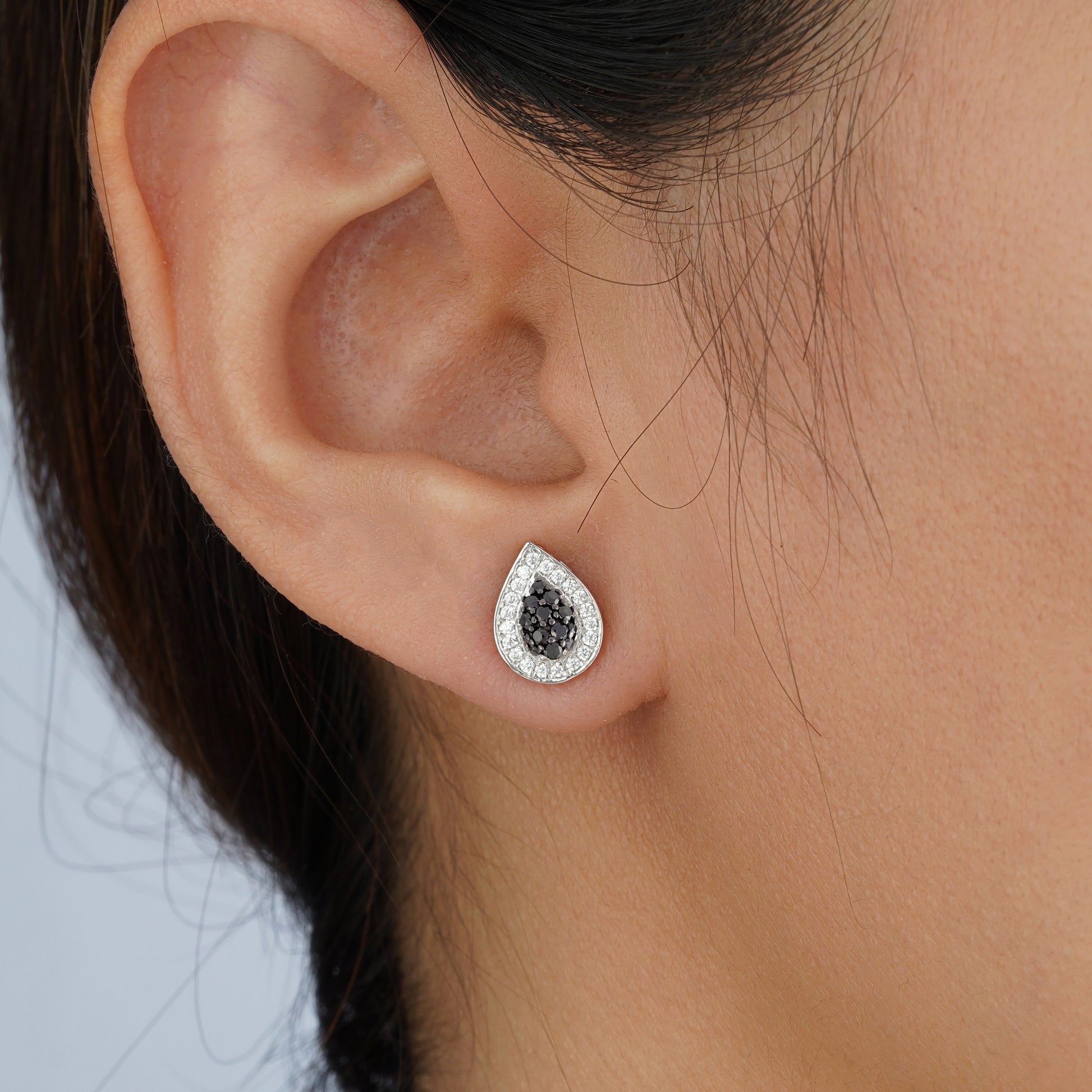 dark blue earrings