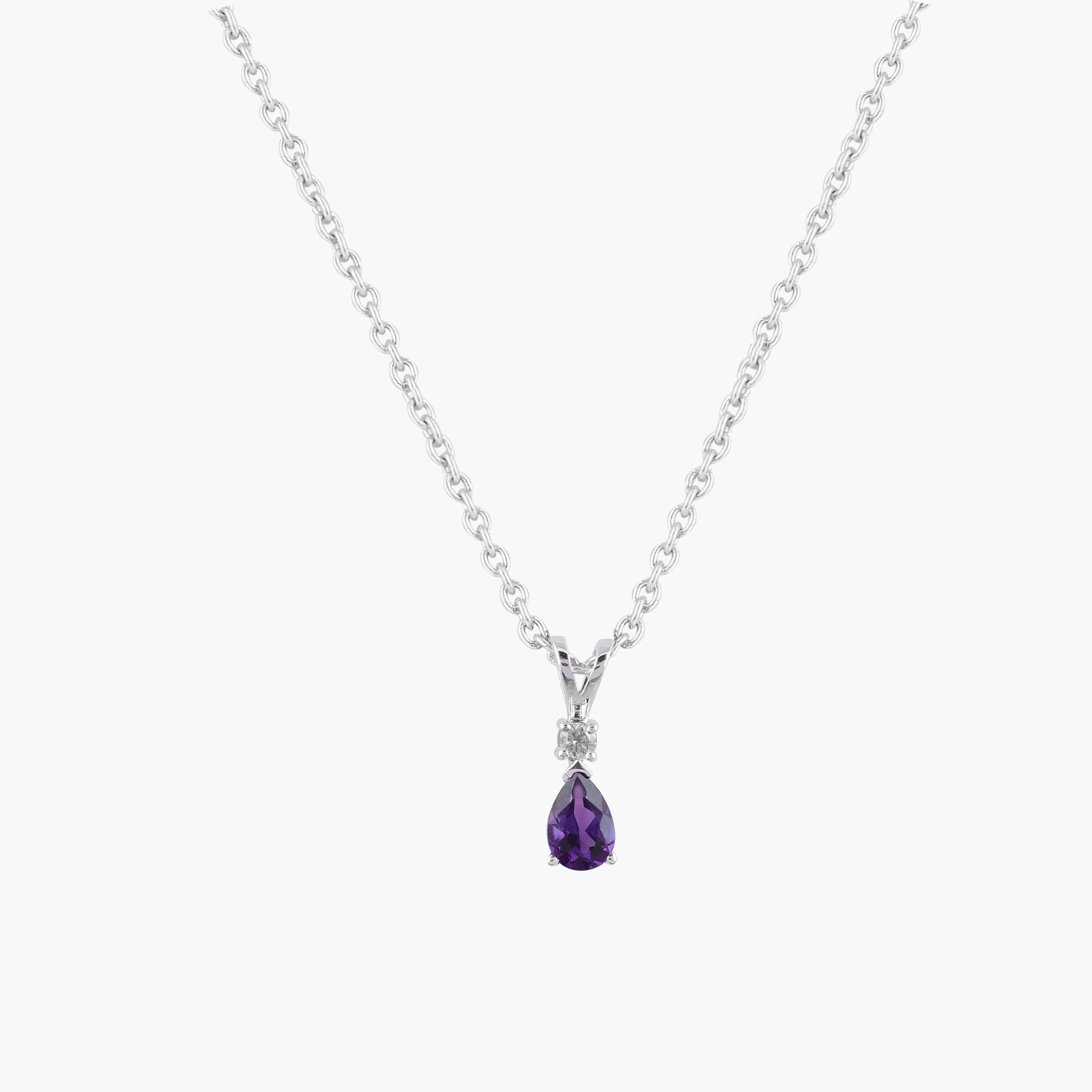 simple diamond necklace