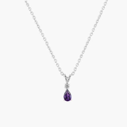 simple diamond necklace