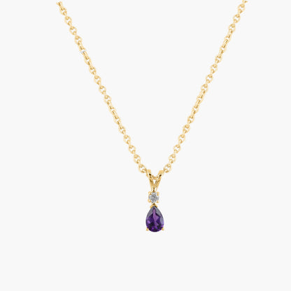 dark purple necklace