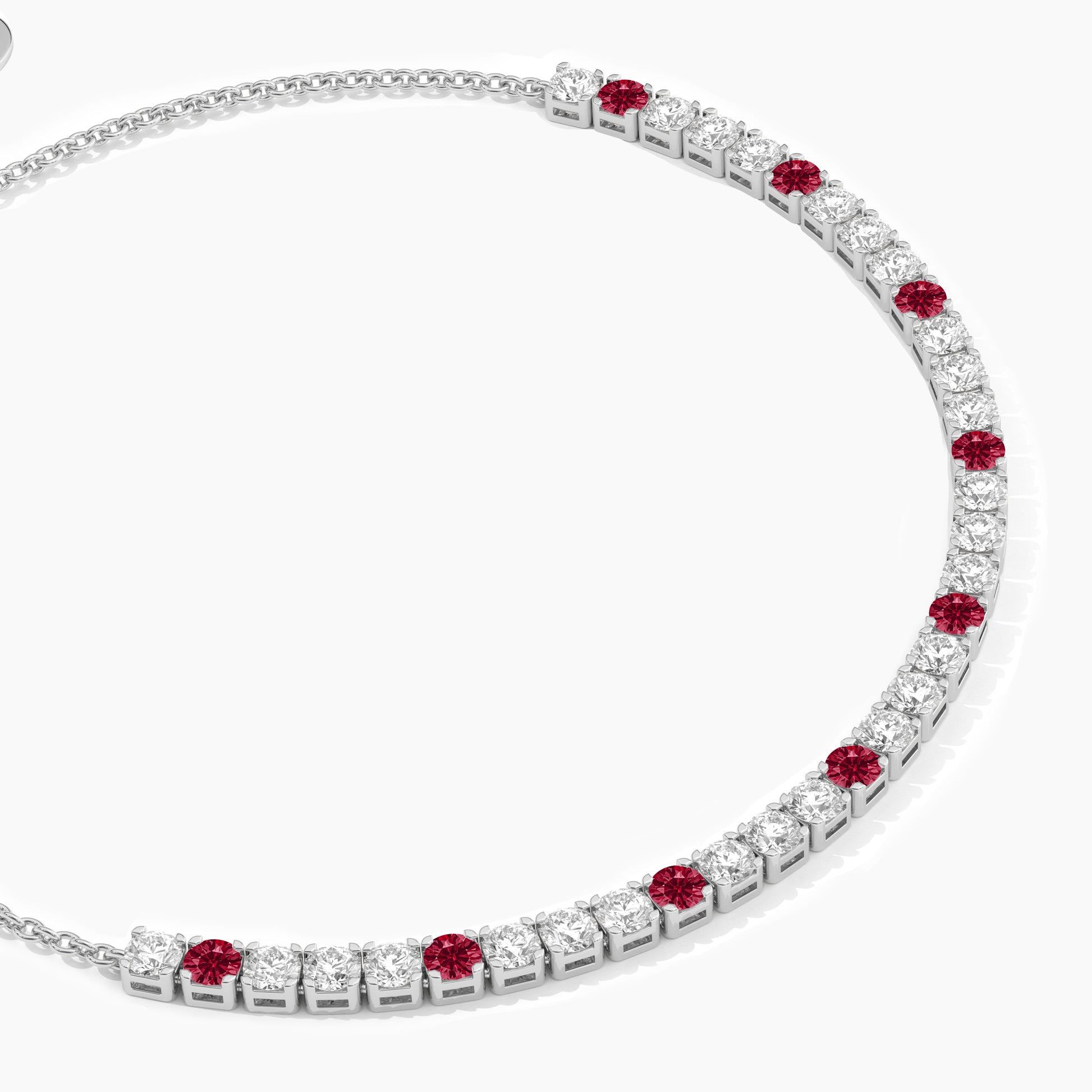 Pink and White tennis bracelet