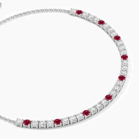Pink and White tennis bracelet
