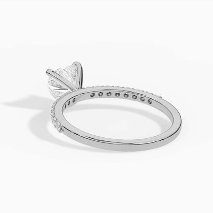 Heart solitaure ring