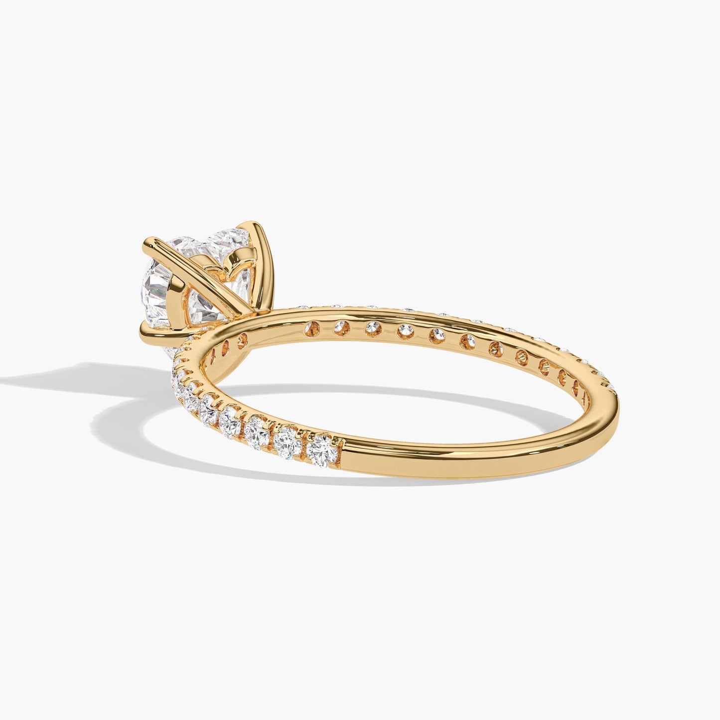 silver heart ring with diamonds