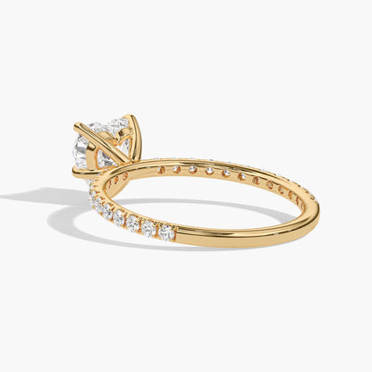 silver heart ring with diamonds