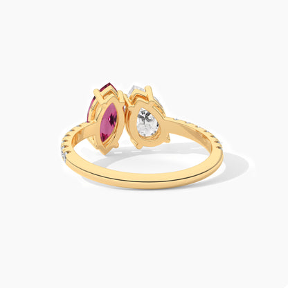 Pink diamond ring