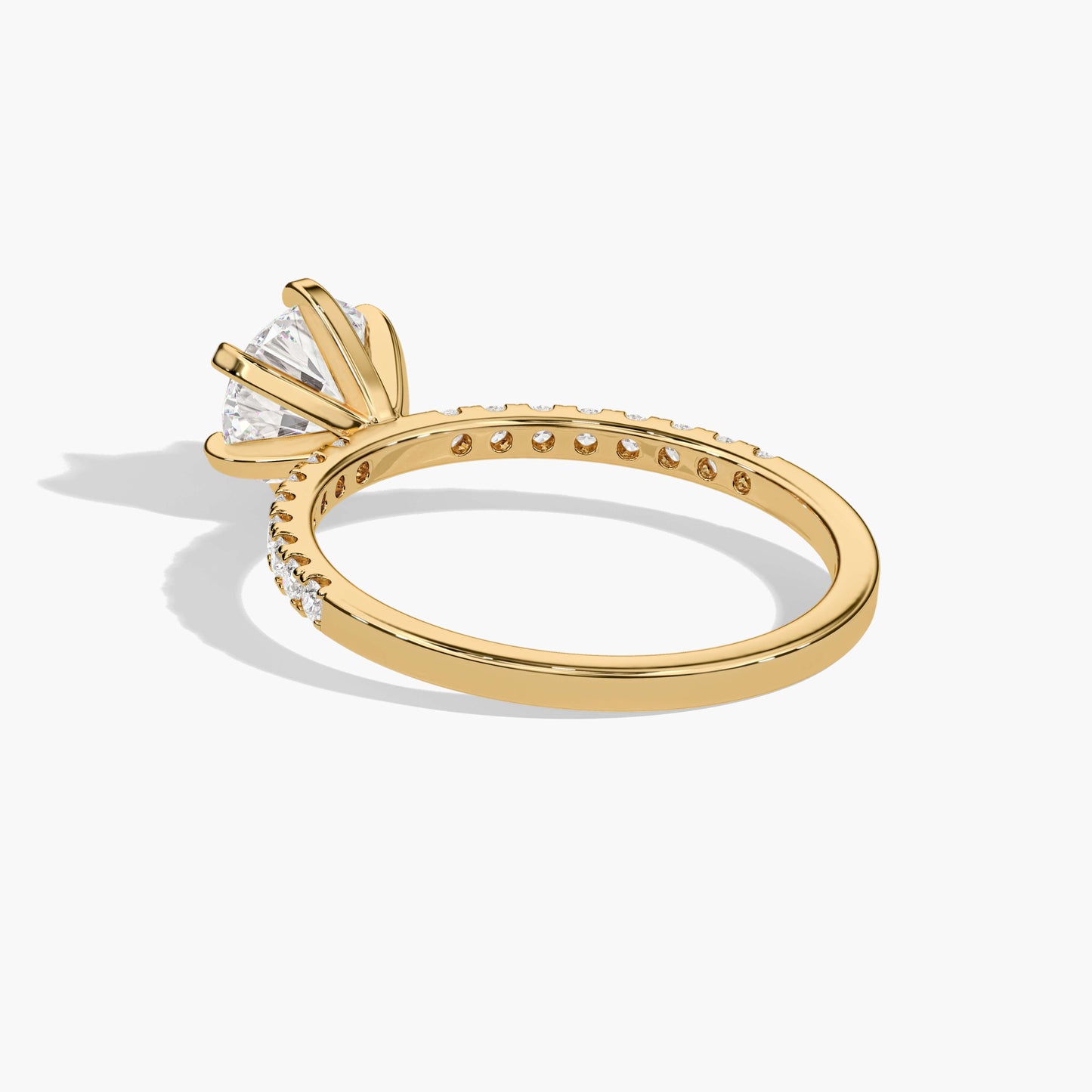 Hidden Halo diamond ring