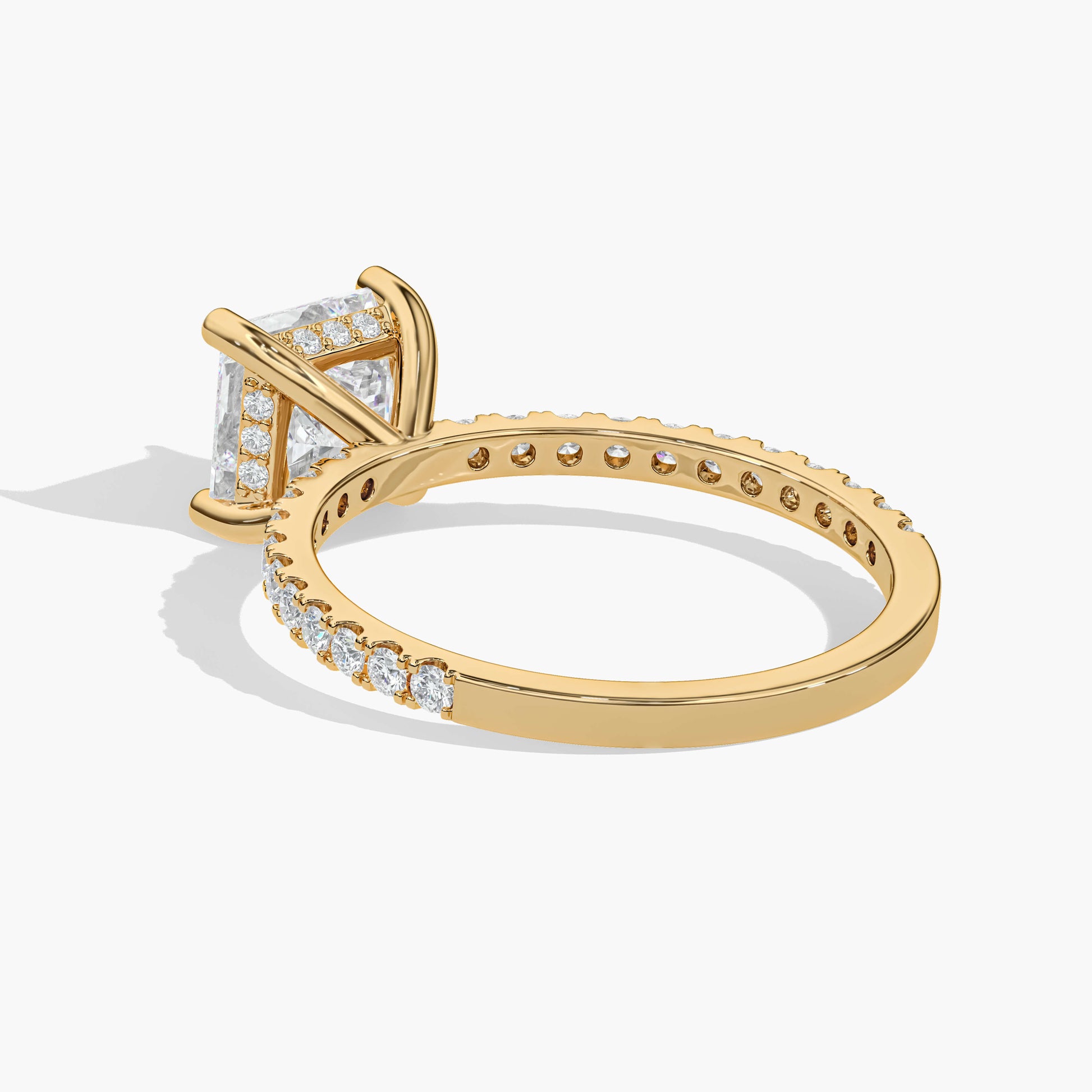Solitaire silver ring