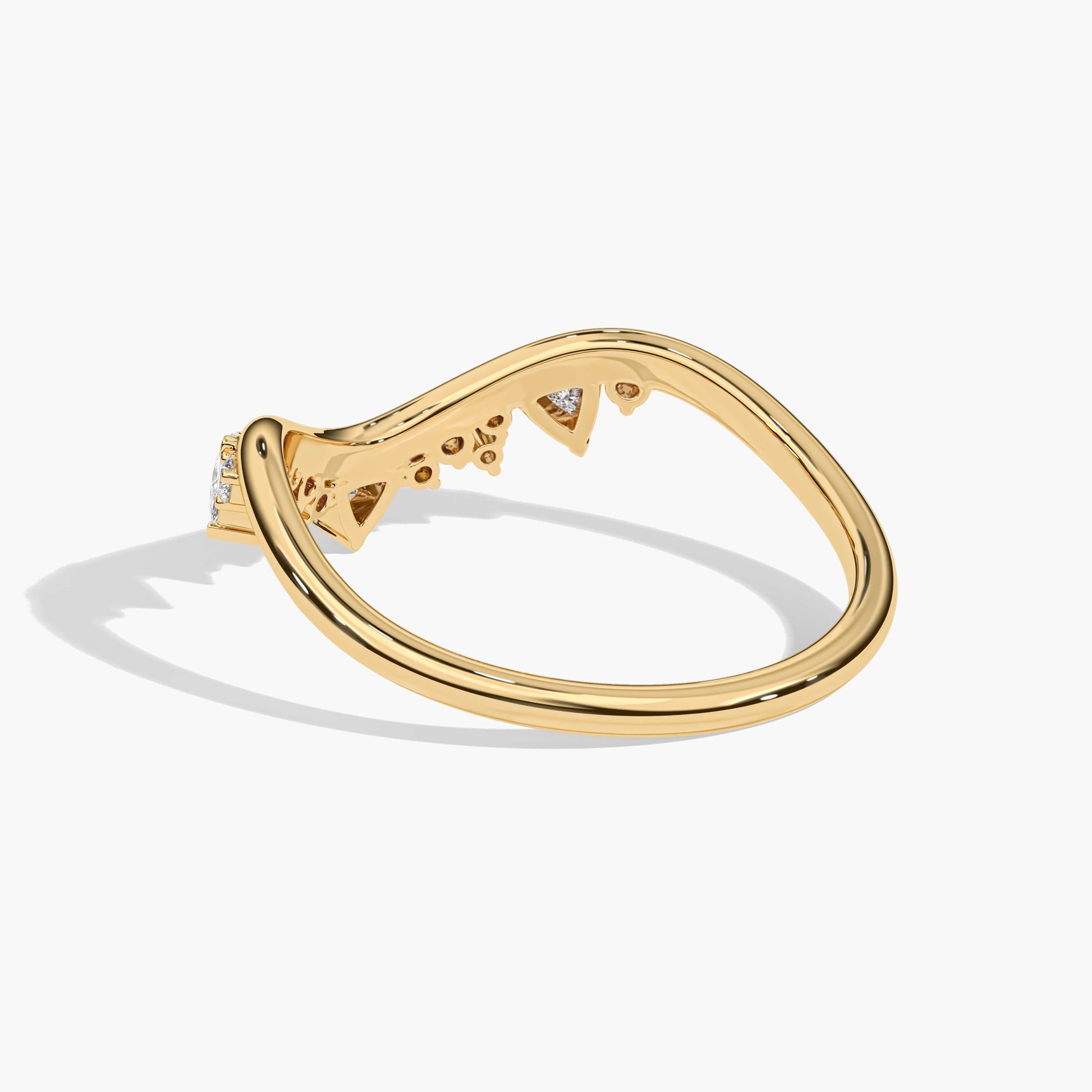 color diamond wedding band