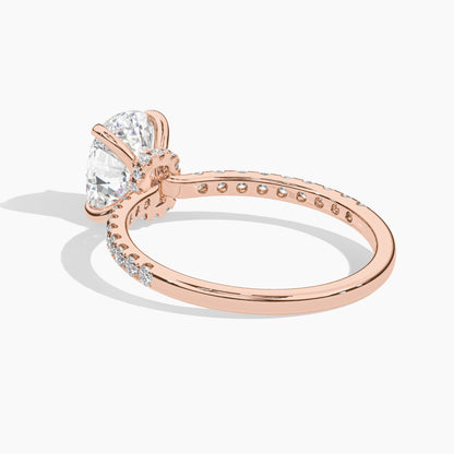 oval solitaire diamond ring