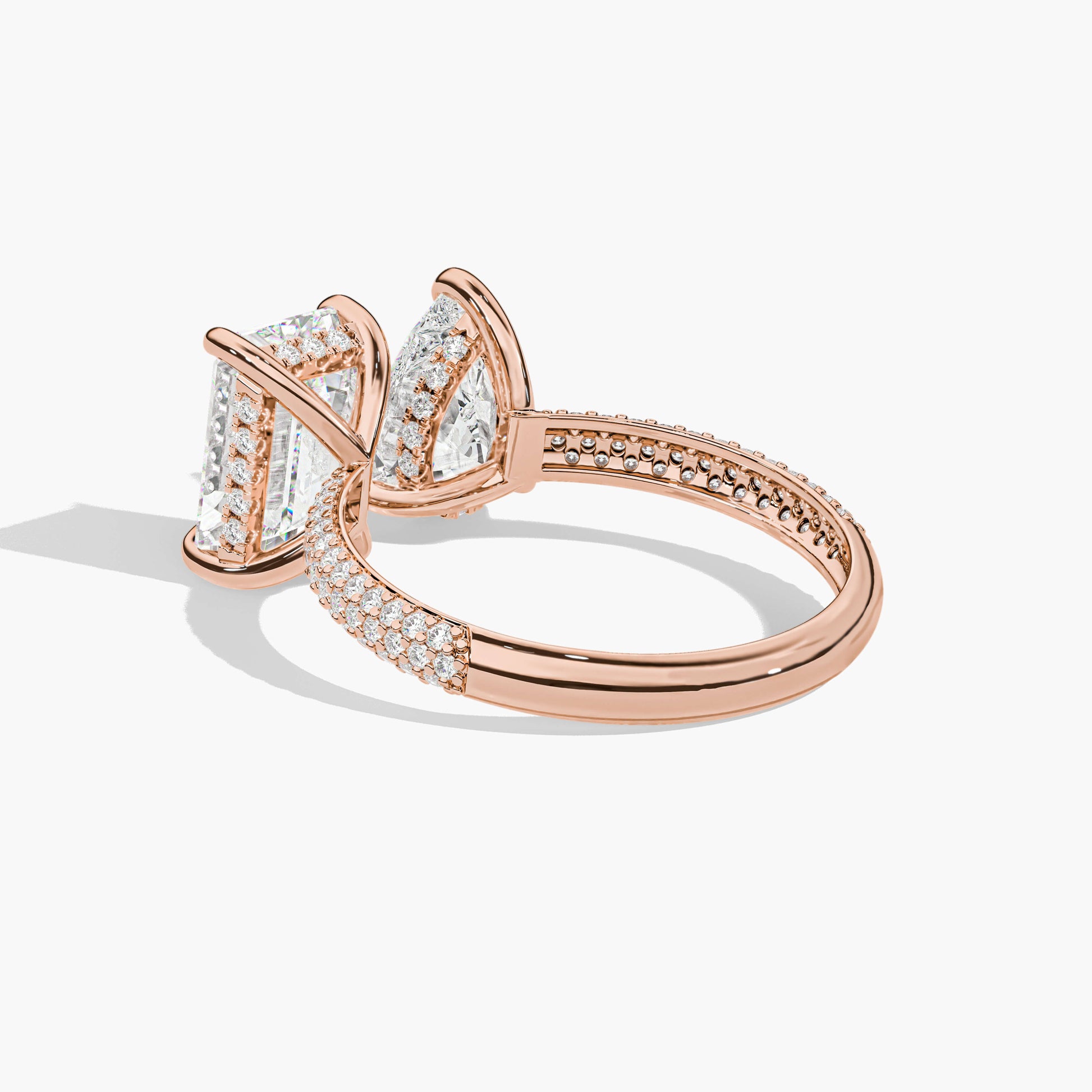 two stone ring silver