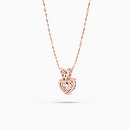 pink heart necklace