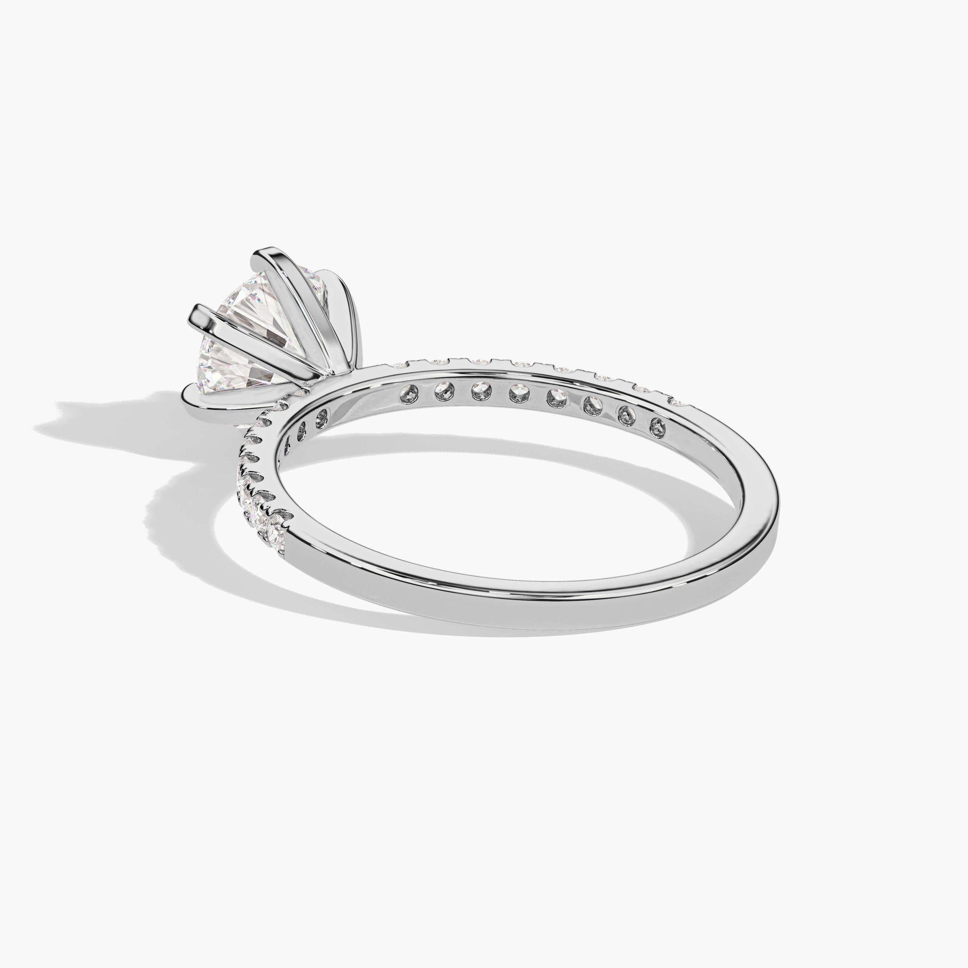 Hidden Halo diamond ring