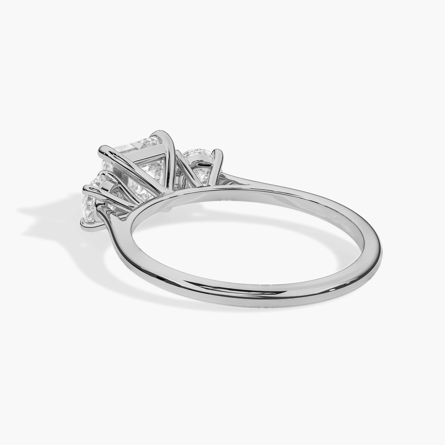 silver gold engagement ring