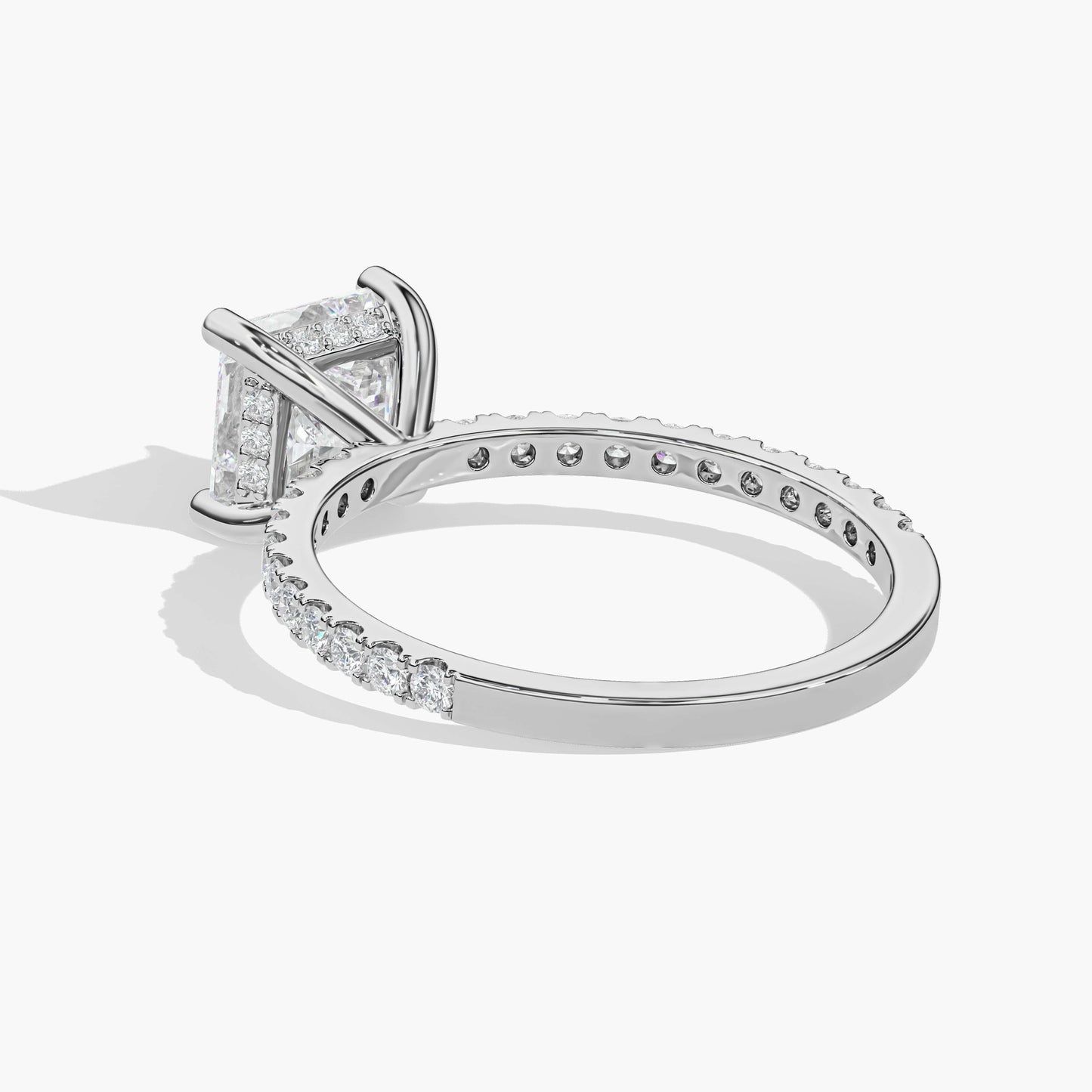Sterling silver diamond ring