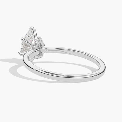 teardrop diamond ring