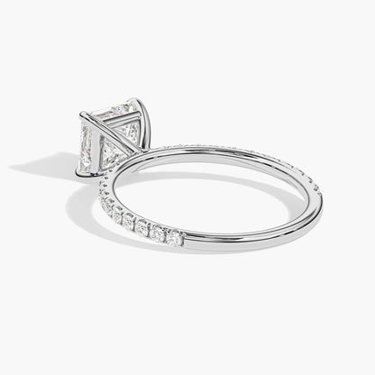buy silver ring in princess diamond ring