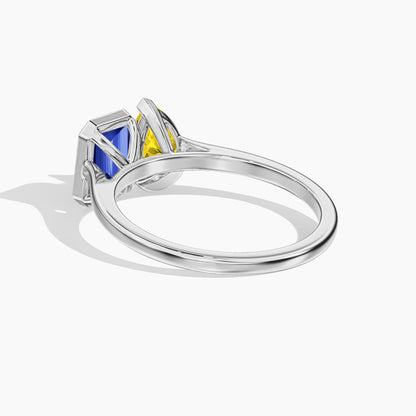 blue diamond ring