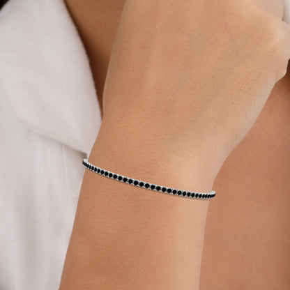 Black Diamond Tennis Bracelet