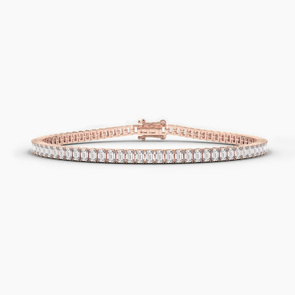 diamond emerald tennis bracelet
