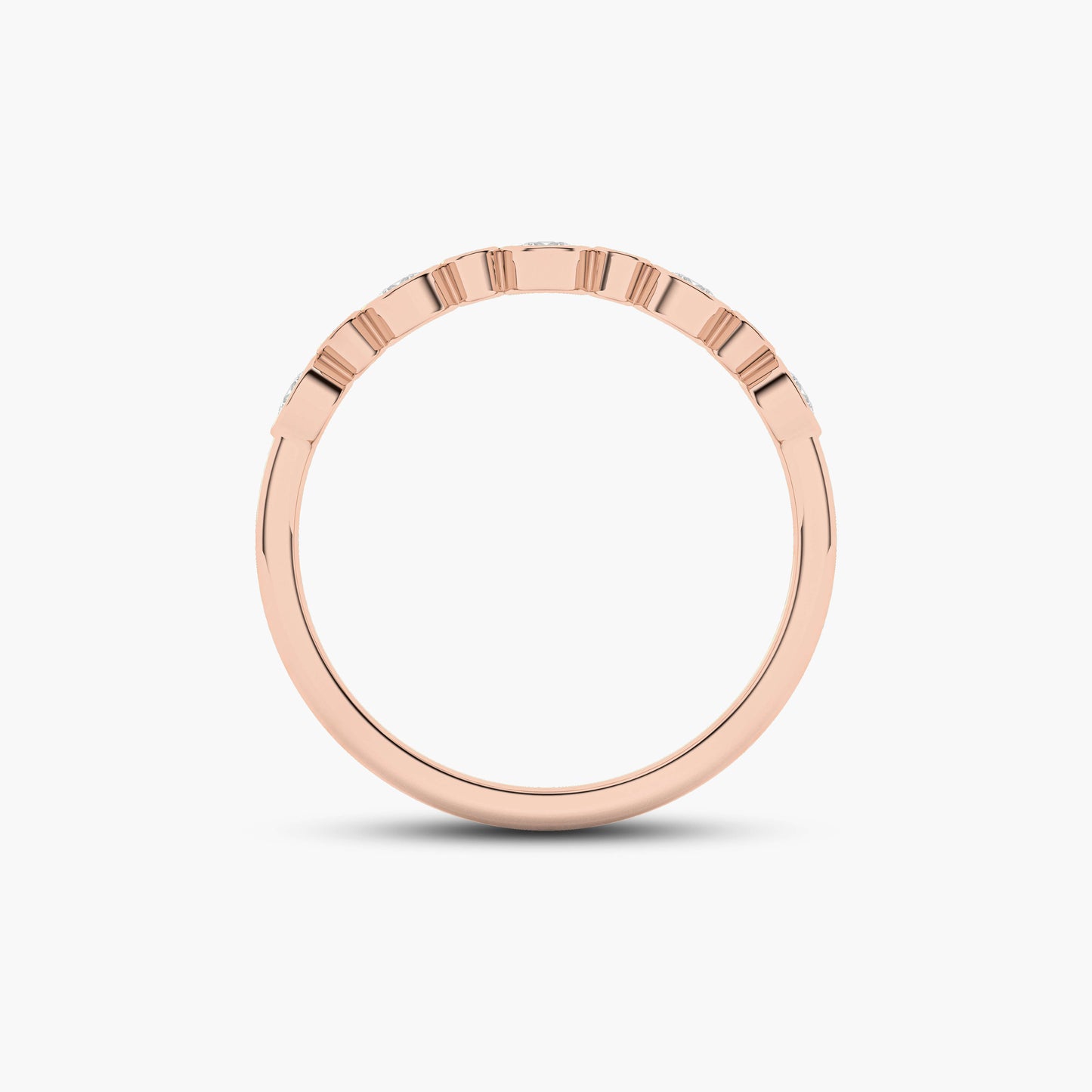 purplr diamond Wedding band
