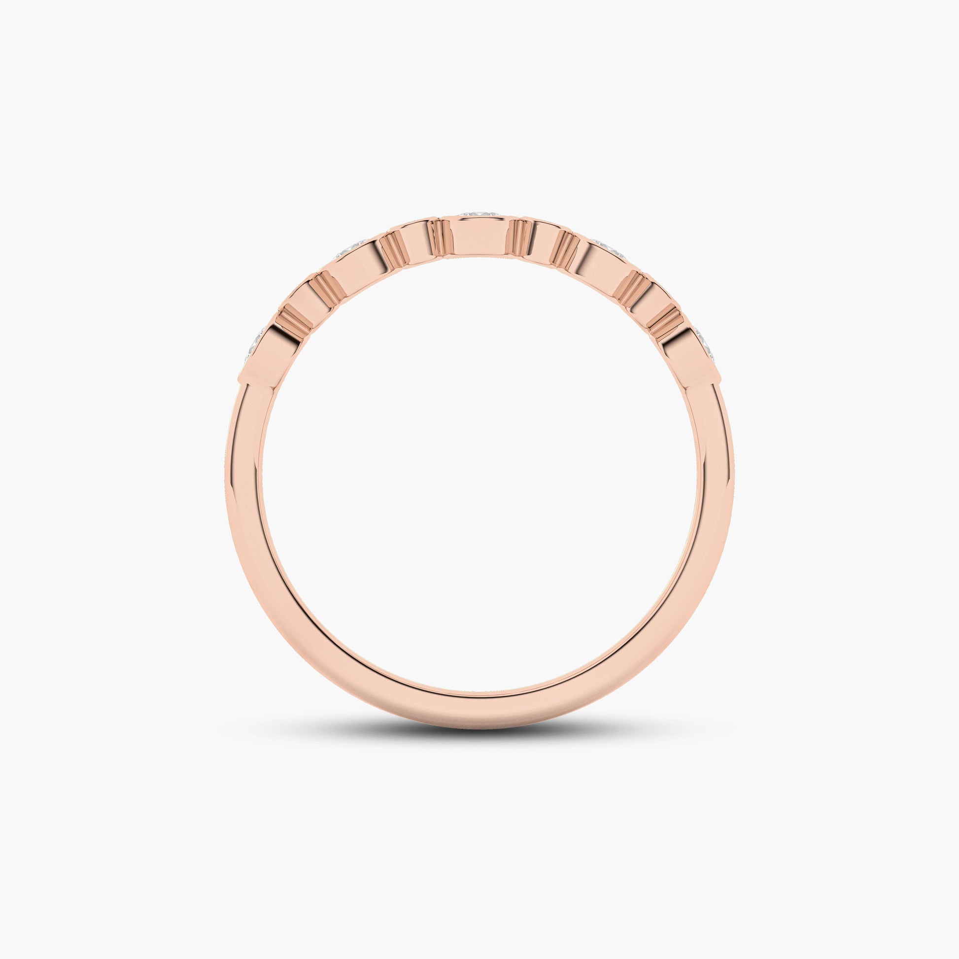 purplr diamond Wedding band