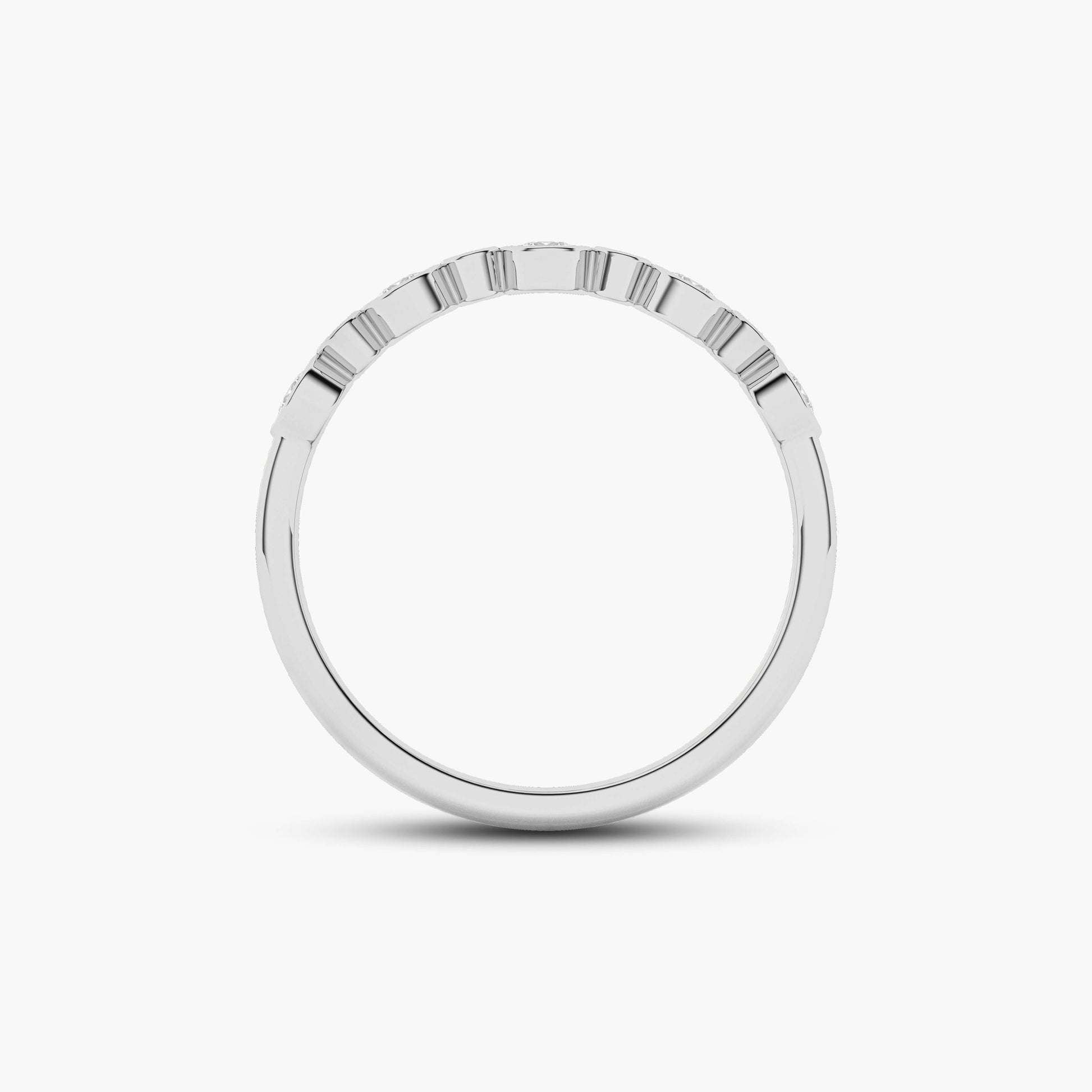Purple diamond wedding ring