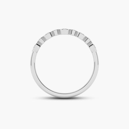 Purple diamond wedding ring