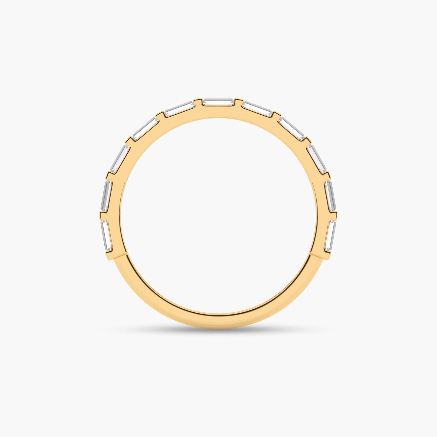 Yellow Gold plated  ring with a white stone