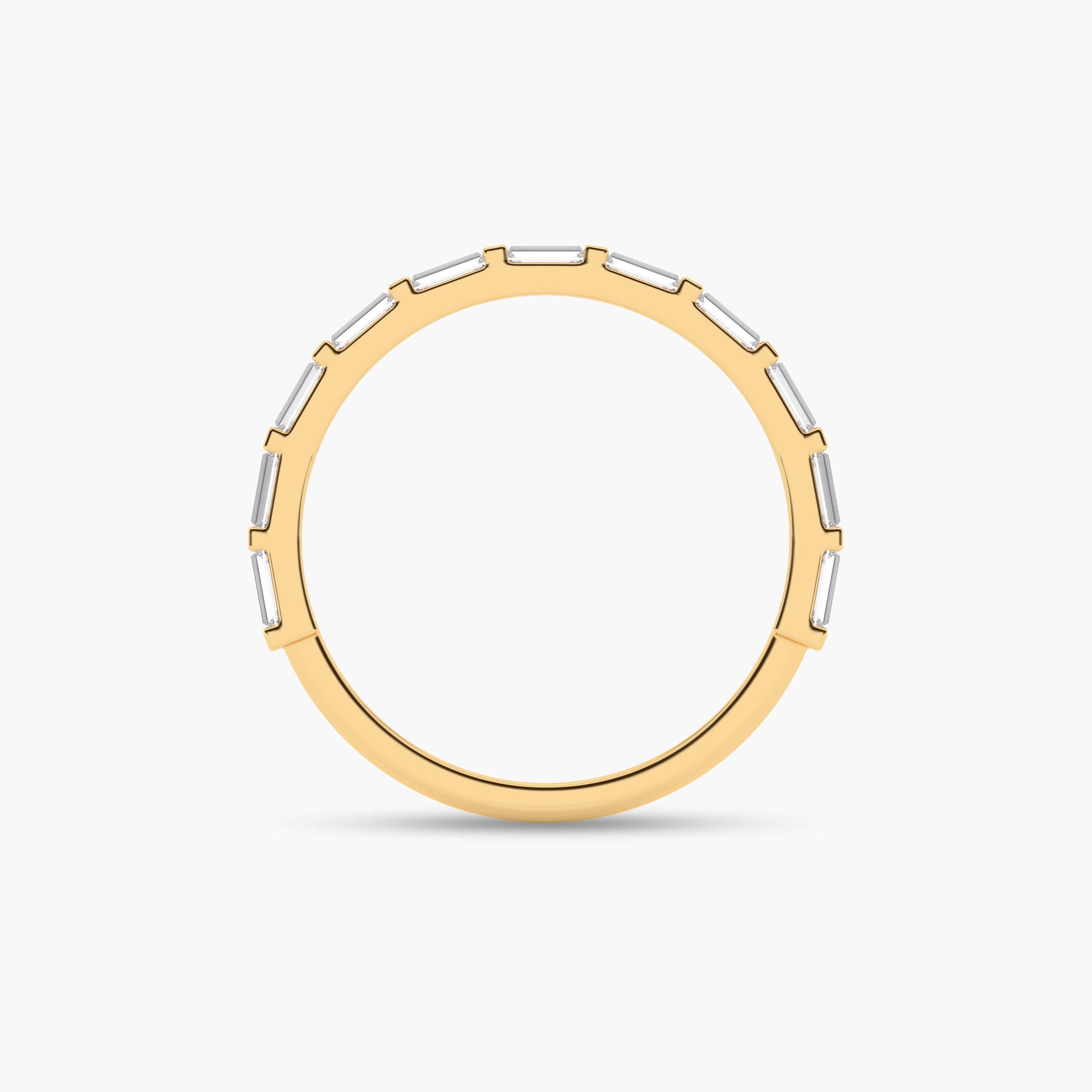 Yellow Gold plated  ring with a white stone