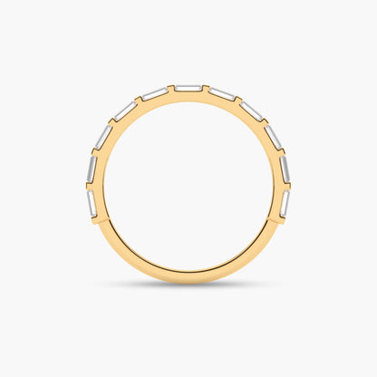 Yellow Gold plated  ring with a white stone