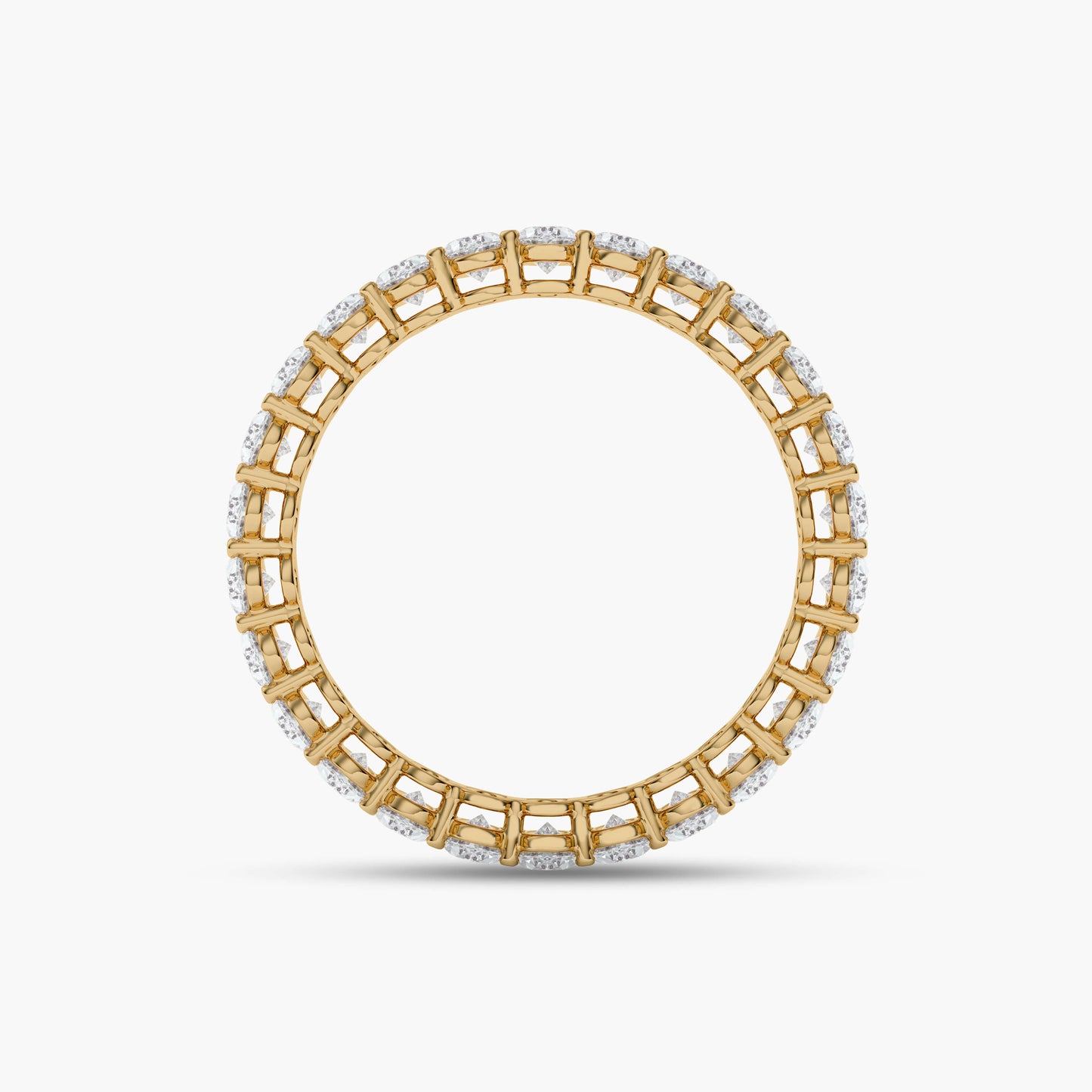 Gold ring with diamond accents 