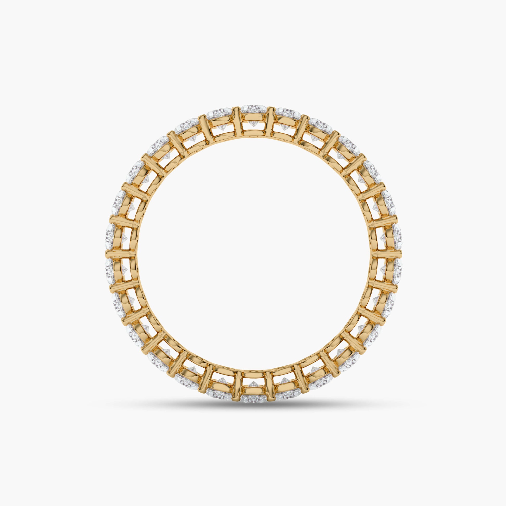 Gold ring with diamond accents 
