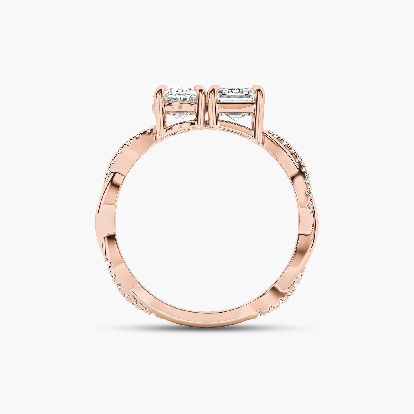 silver and diamond ring