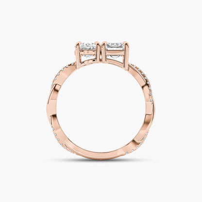 silver and diamond ring