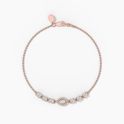 Sterling Silver Adjustable Diamond Bracelet