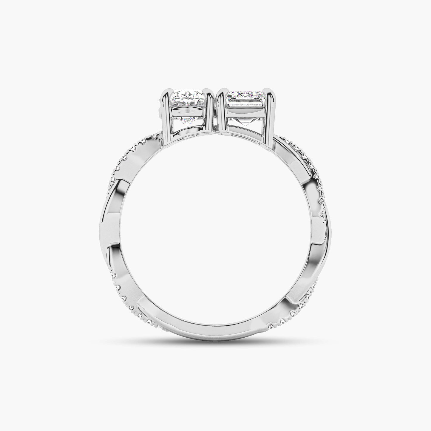 silver diamond ring designs