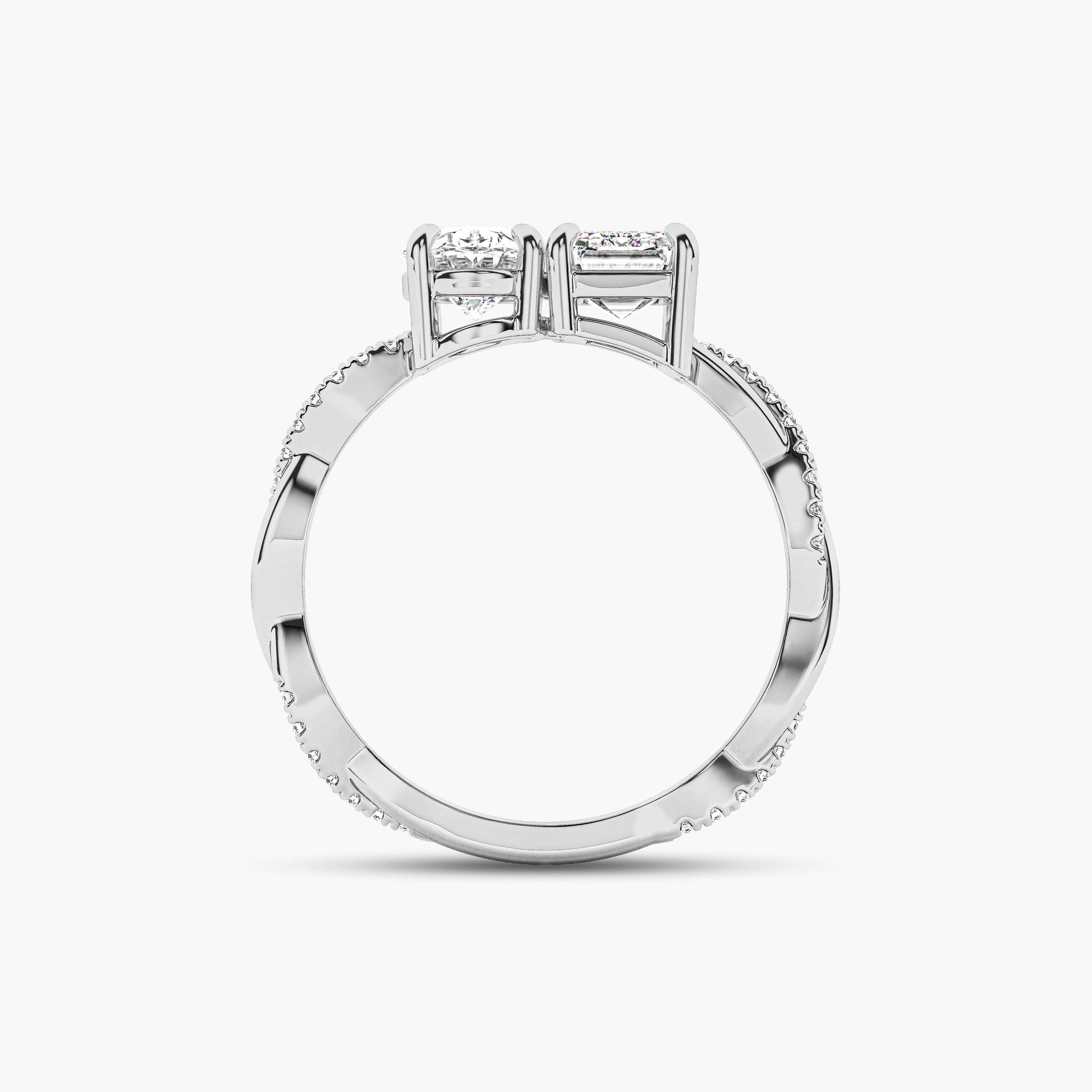 silver diamond ring designs