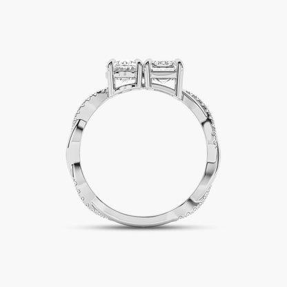 silver diamond ring designs