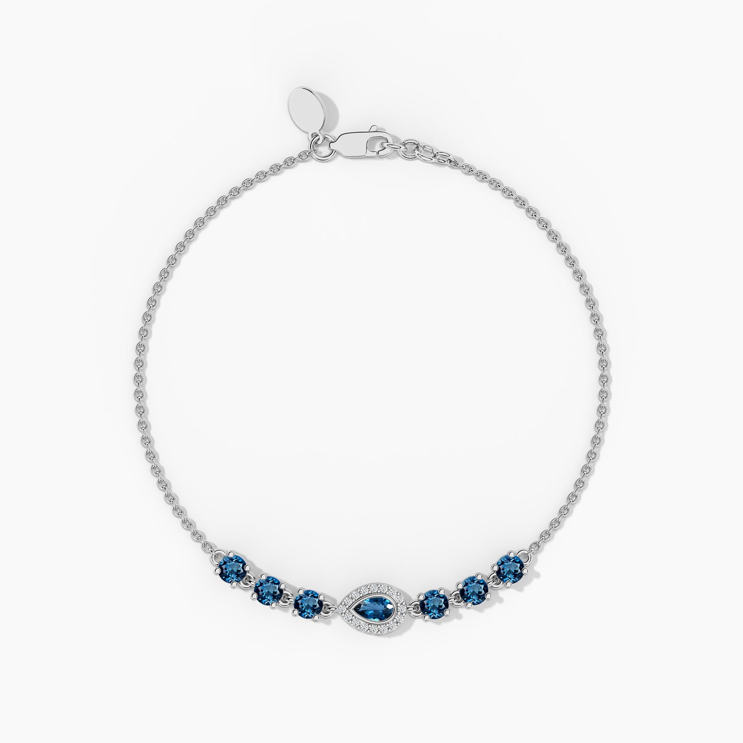 stone bracelet silver