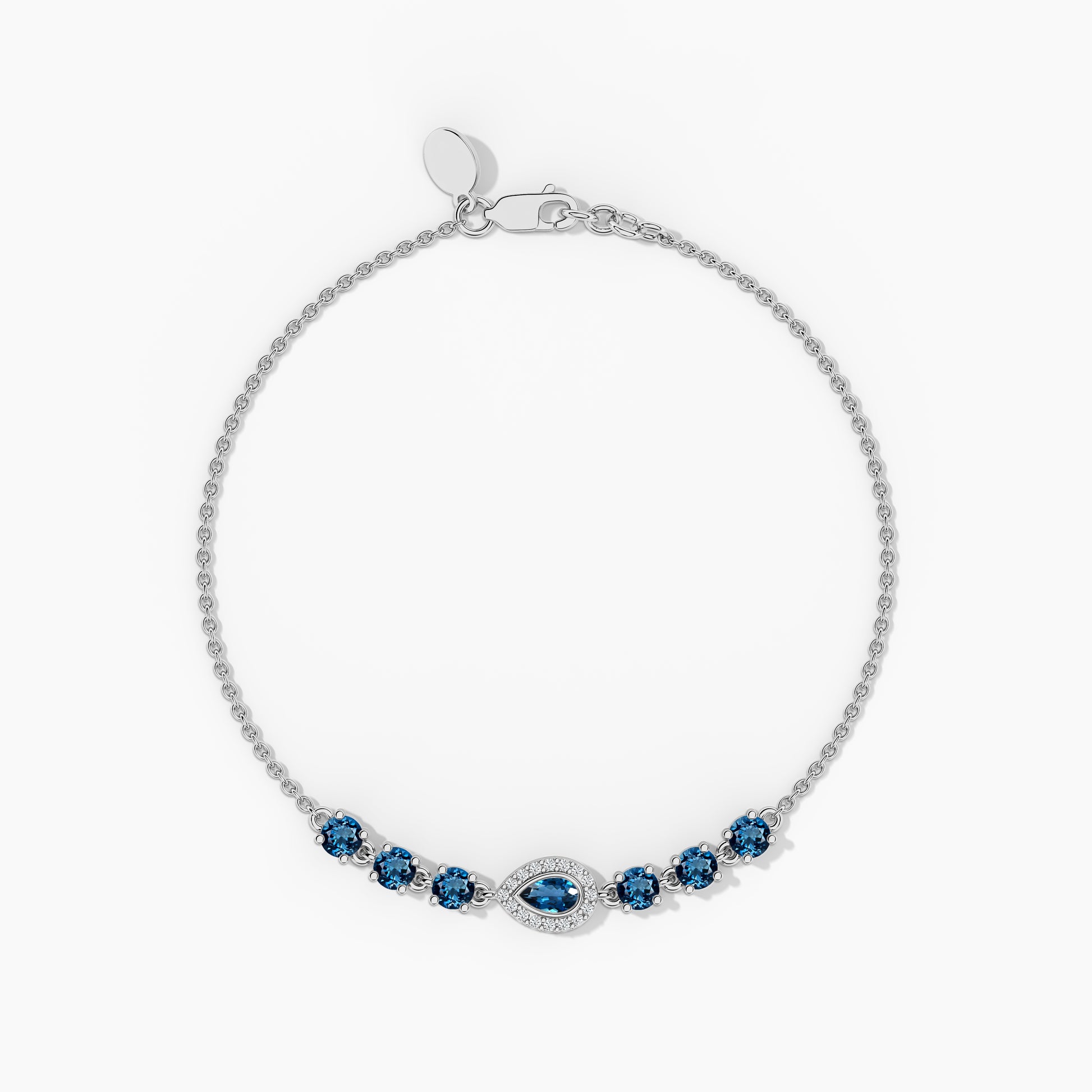 stone bracelet silver