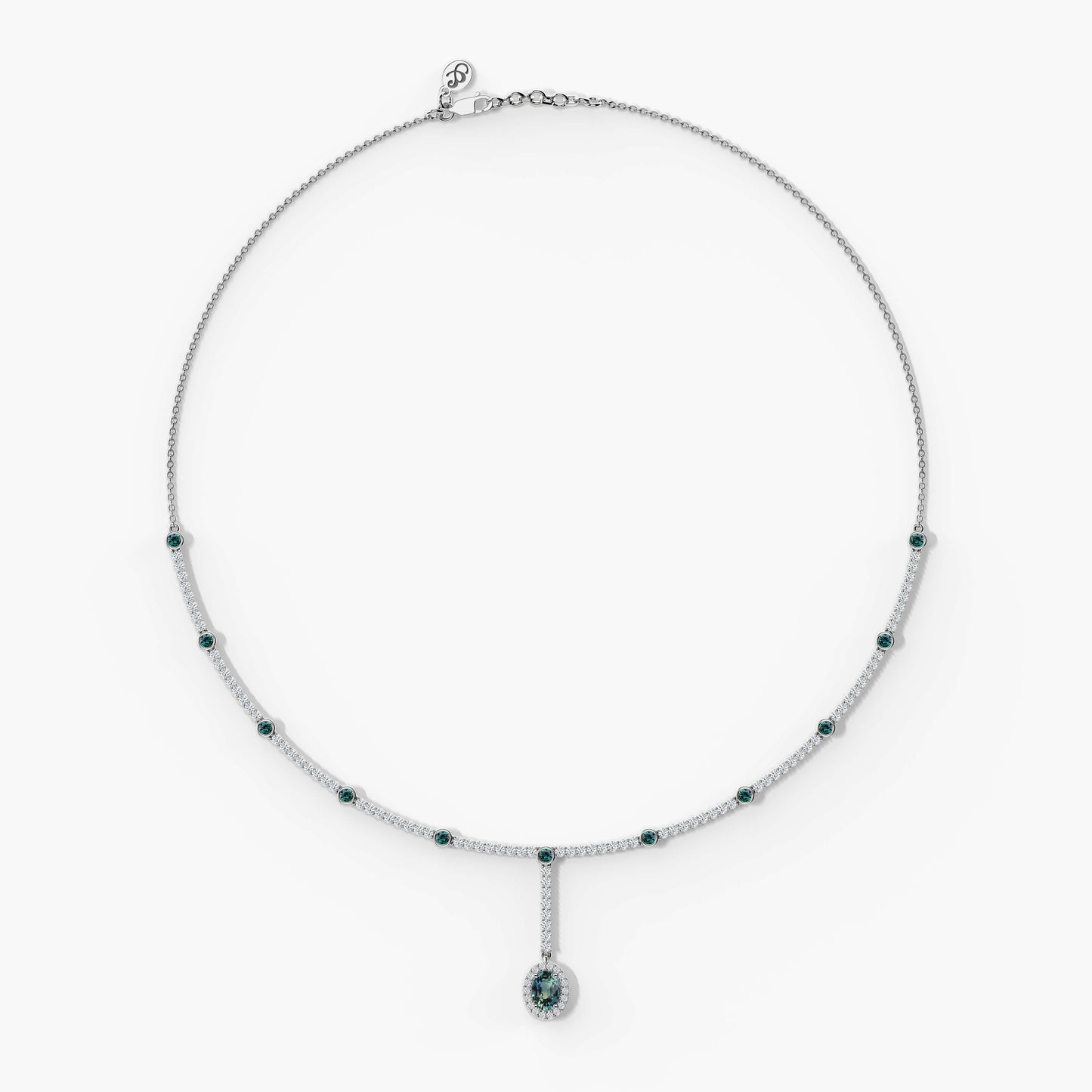 expensive blue diamond necklace​