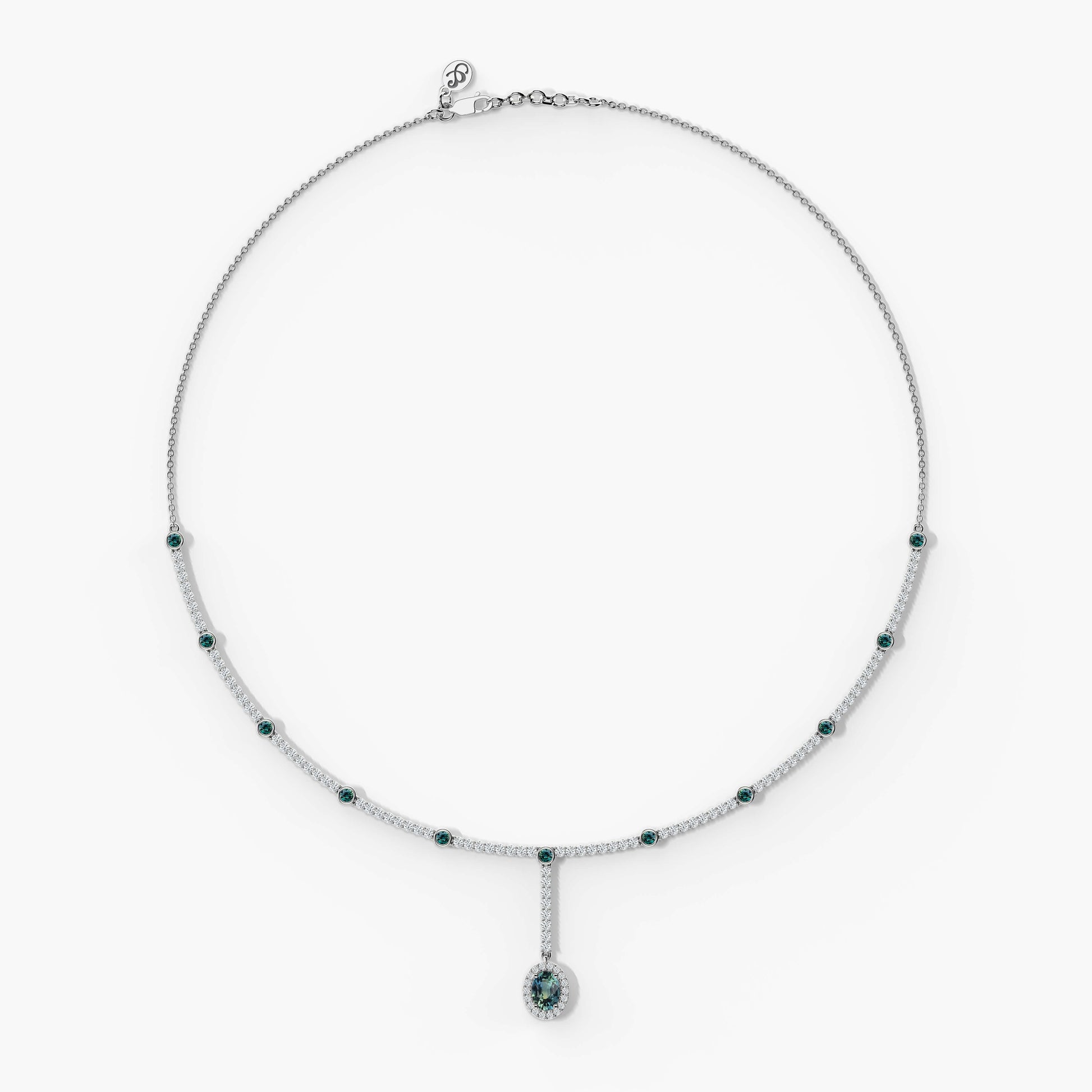 expensive blue diamond necklace​