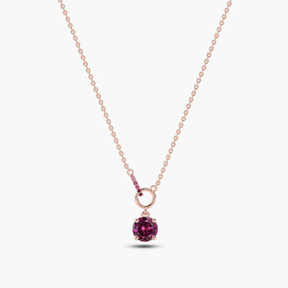 gem pendant​ rose gold